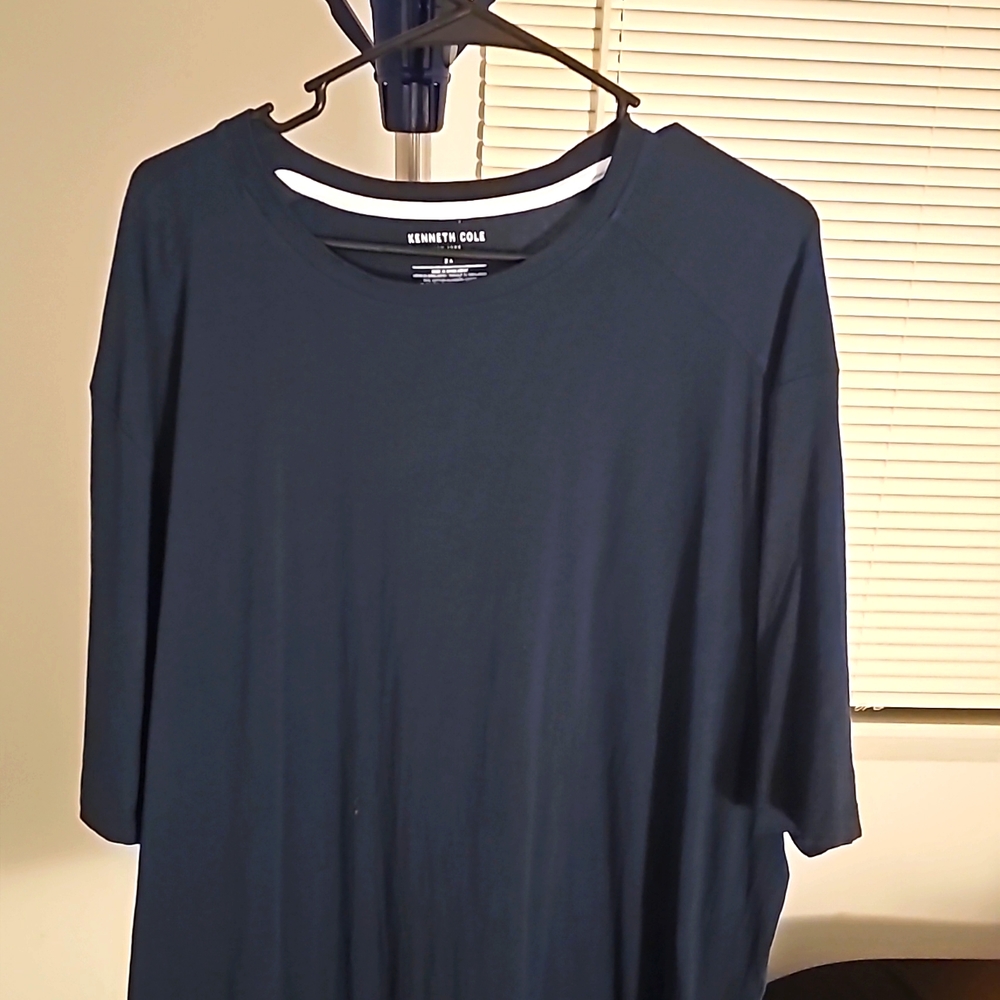 Kenneth Cole - Navy - 2X - 95%Cotton - 5% spandex - Feels and fits great